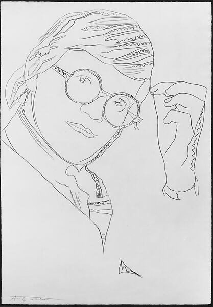David Hockney, Andy Warhol (American, Pittsburgh, Pennsylvania 1928–1987 New York), Graphite on paper 