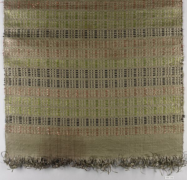 Textile length, Marianne Strengell (American (born Finland), Helsinki 1909–1998 Wellfleet, Massachusetts), Lurex and baste fiber 