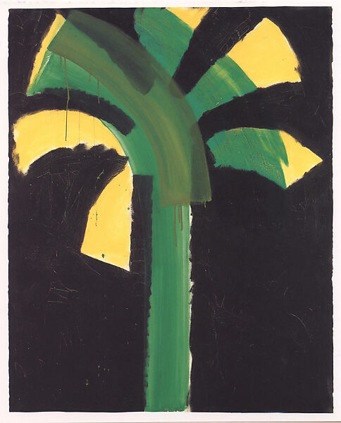 Night Palm, Howard Hodgkin (British, London 1932–2017 London), Hand-colored aquatint and carborundum 