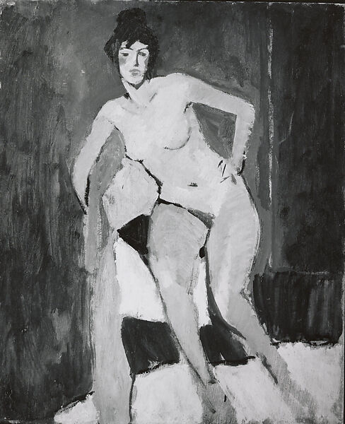 Seated Nude, Walt Kuhn (American, New York 1877–1949 White Plains, New York), Oil on cardboard, adhered to wood 