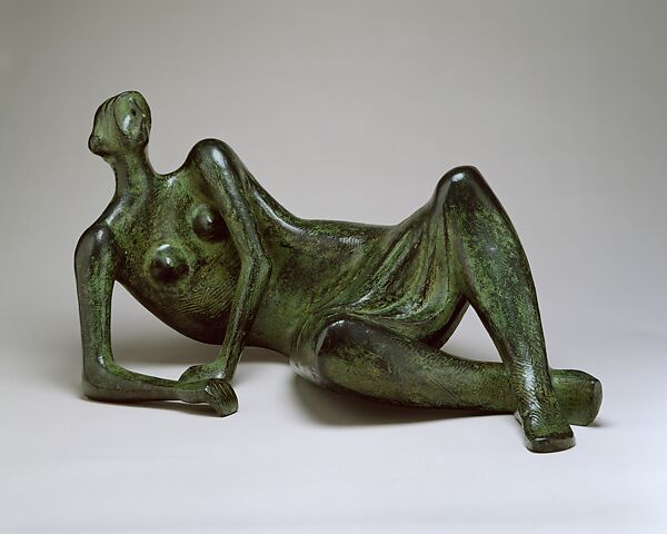 Reclining Figure, No. 4, Henry Moore (British, Castleford 1898–1986 Much Hadham), Bronze 