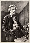 Self-Portrait, Thomas Hart Benton (American, Neosho, Missouri 1889–1975 Kansas City, Missouri), Lithograph
