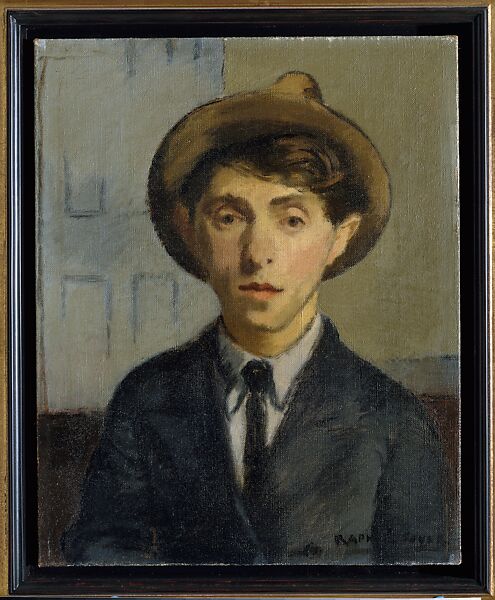 Self-Portrait, Raphael Soyer (American (born Russia), Borisoglebsk 1899–1987 New York), Oil on canvas 