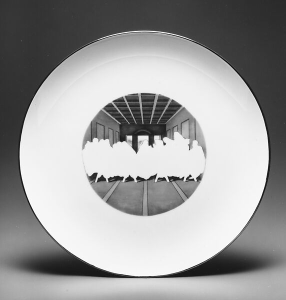 The Last Supperware, Howard Kottler (American, Cleveland, Ohio 1930–1989 Seattle, Washington), Porcelain, decals