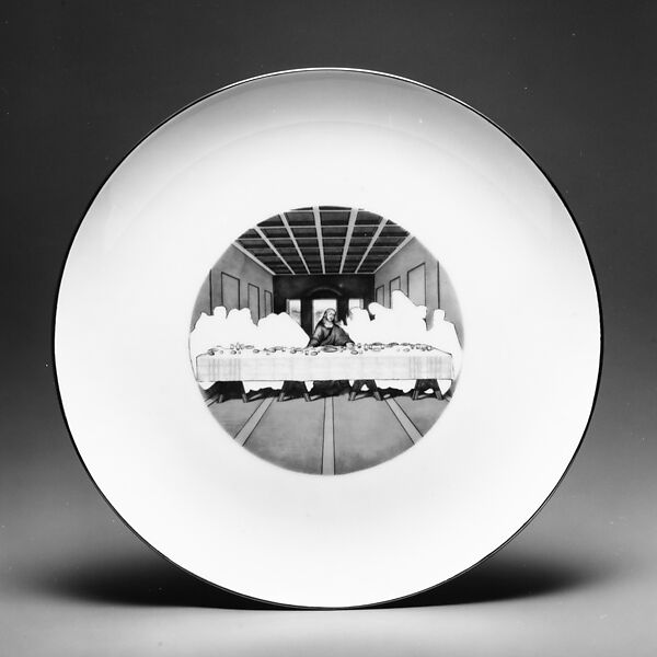 The Last Supperware, Howard Kottler (American, Cleveland, Ohio 1930–1989 Seattle, Washington), Porcelain, decals