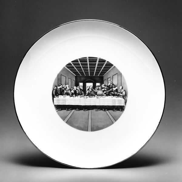The Last Supperware, Howard Kottler (American, Cleveland, Ohio 1930–1989 Seattle, Washington), Porcelain, decals
