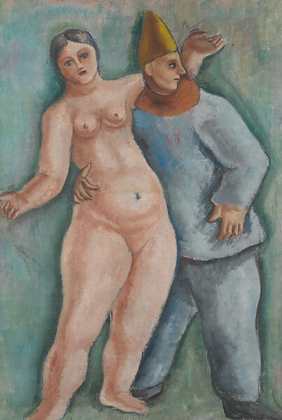 Ethel Baziotes (recto); Untitled (Clown and Female Nude) (verso), William Baziotes (American, Pittsburgh, Pennsylvania 1912–1963 New York), Oil on canvas