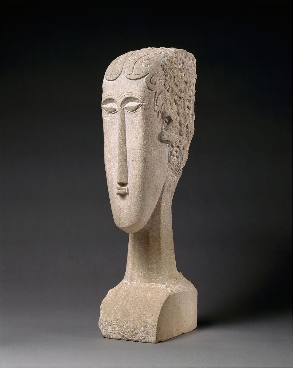 Woman's Head, Amedeo Modigliani (Italian, Livorno 1884–1920 Paris), Limestone