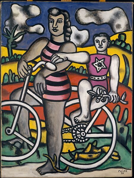 The Bicyclist, Fernand Léger (French, Argentan 1881–1955 Gif-sur-Yvette), Oil on canvas 
