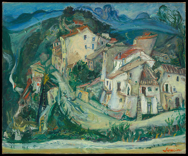 View of Cagnes, Chaim Soutine (French (born Lithuania), Smilovitchi 1893–1943 Paris), Oil on canvas 