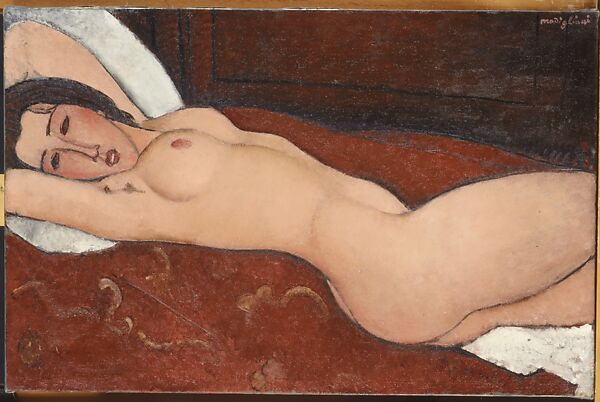 Reclining Nude, Amedeo Modigliani (Italian, Livorno 1884–1920 Paris), Oil on canvas 
