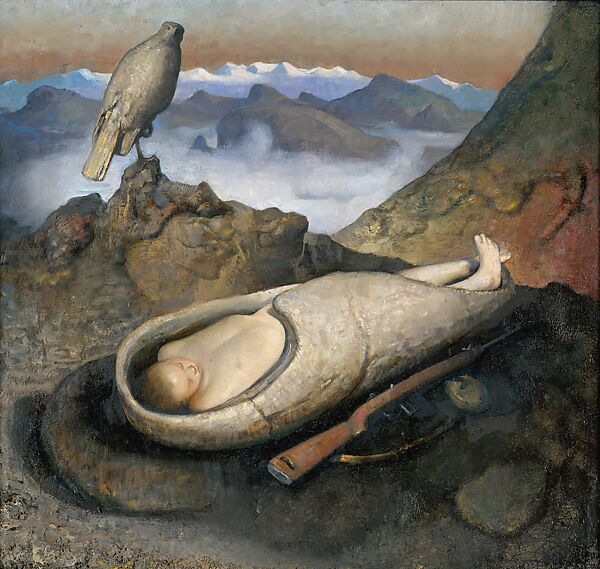 Sleeping Boy, Odd Nerdrum (Norwegian, born Hälsingborg 1944), Oil on canvas 