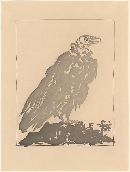 Vulture, from ¦Picasso: Original Etchings for the Texts of Buffon¦, Pablo Picasso (Spanish, Malaga 1881–1973 Mougins, France), Lift ground aquatint 