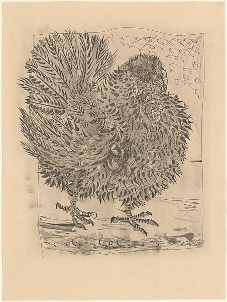 Turkey, from ¦Picasso: Original Etchings for the Texts of Buffon¦, Pablo Picasso (Spanish, Malaga 1881–1973 Mougins, France), Sugar-lift aquatint and drypoint 