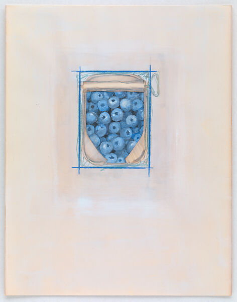 Mixed Blueberries, Joe Brainard (American, Salem, Arkansas 1942–1994 New York), Cut and pasted paper, graphite, colored pencils, watercolor, and gouache on paper 