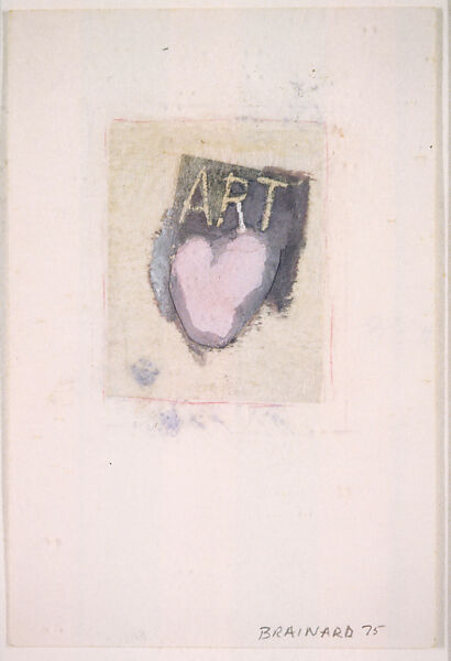 Art Heart, Joe Brainard (American, Salem, Arkansas 1942–1994 New York), Collage of cut paper, printed paper, Asian paper and opaque watercolor and colored pencils with traces of graphite on paper 