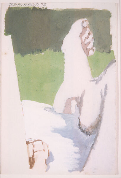 Foot Landscape, Joe Brainard (American, Salem, Arkansas 1942–1994 New York), Opaque watercolor on paper 