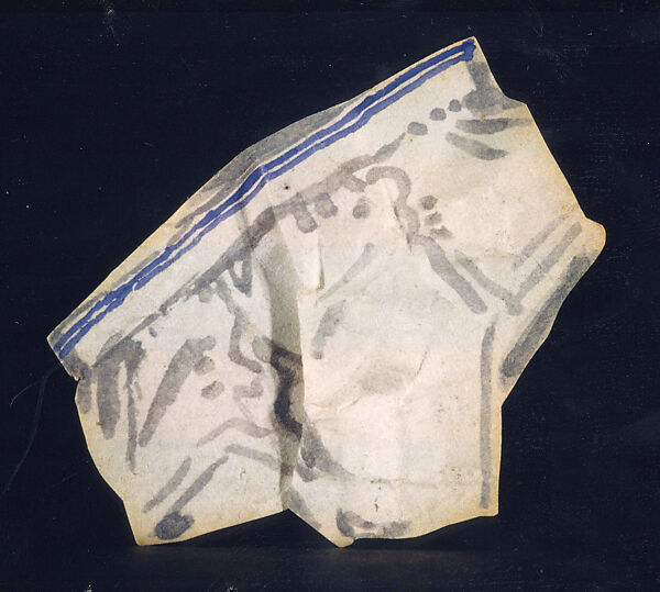 Monty Clift's Shorts, Joe Brainard (American, Salem, Arkansas 1942–1994 New York), Ink on cut and wrinkled paper 