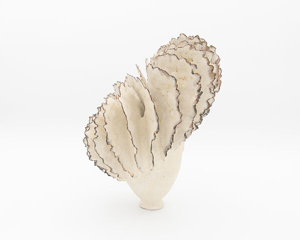 Tilted Flange Cup, Ursula Morley-Price (British, born London, 1936), Stoneware