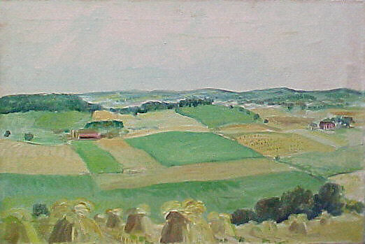 Study for "Wisconsin Landscape", John Steuart Curry (American, Dunavant, Kansas 1897–1946 Madison, Wisconsin), Oil on canvas 