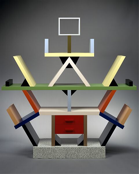 "Carlton" Room Divider, Ettore Sottsass (Italian (born Austria), Innsbruck 1917–2007 Milan), Wood, plastic laminate 