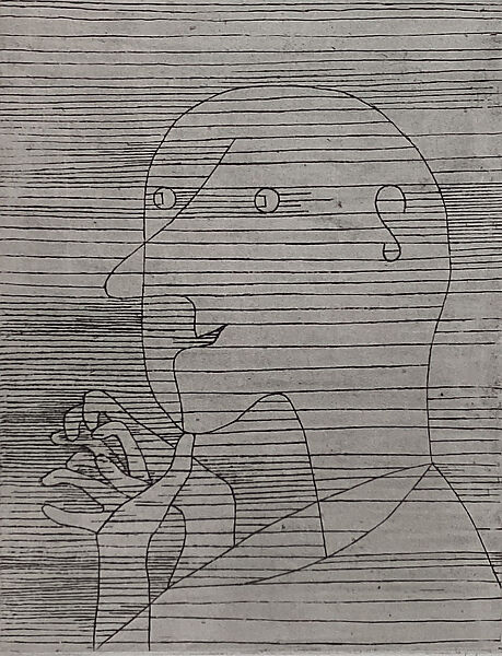 Old Man Counting, Paul Klee (German (born Switzerland), Münchenbuchsee 1879–1940 Muralto-Locarno), Etching 