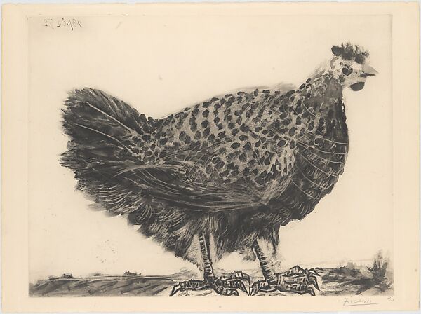The Hen, Pablo Picasso (Spanish, Malaga 1881–1973 Mougins, France), Aquatint and drypoint 