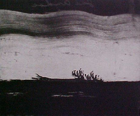 Portfolio of 6 Aquatints: Falling Tree, Joe Andoe (American, born Tulsa, Oklahoma, 1955), Aquatint 