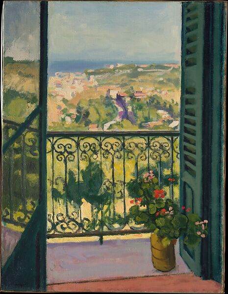 View from a Balcony, Albert Marquet (French, Bordeaux 1875–1947 Paris), Oil on canvas 