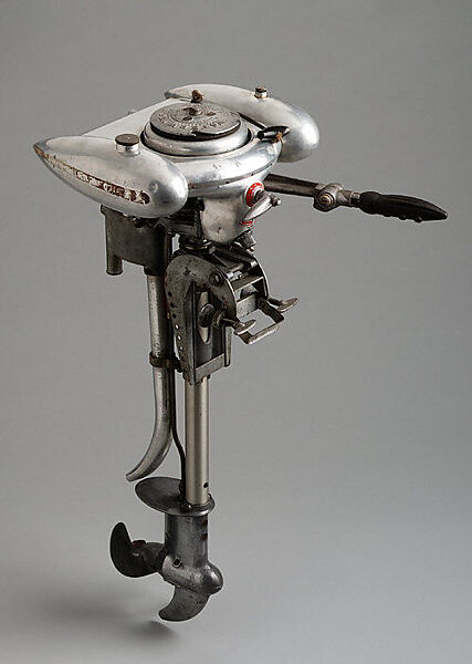 "Waterwitch" Outboard Motor, John R. Morgan (American (born Guatemala), Guatemala City 1903–1986), Steel, aluminum, rubber 