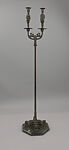Candelabrum, Paul Manship (American, St. Paul, Minnesota 1885–1966 New York), Bronze, marble