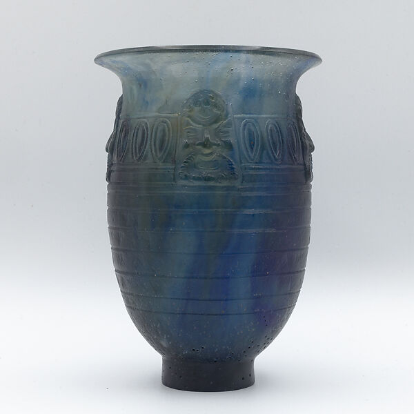 Vase, François-Emile Décorchemont (French, 1880–1971), Glass, pâte-de-verre technique 