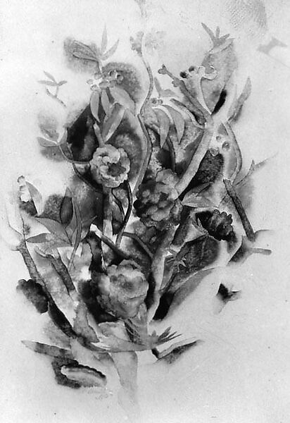 Zinnias and Pinecones, Charles Demuth (American, Lancaster, Pennsylvania 1883–1935 Lancaster, Pennsylvania), Watercolor and graphite on paper 