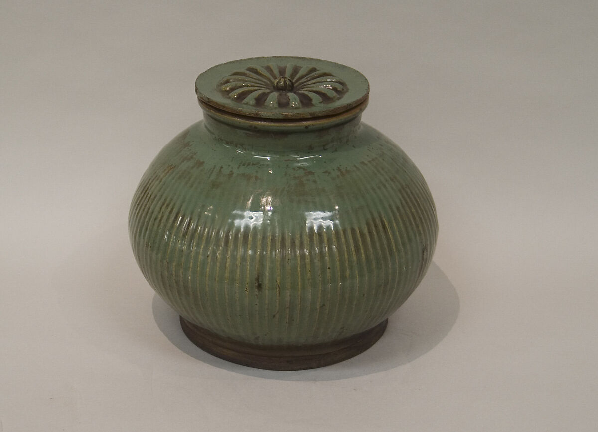 Jar with Cover, Pottery, China 