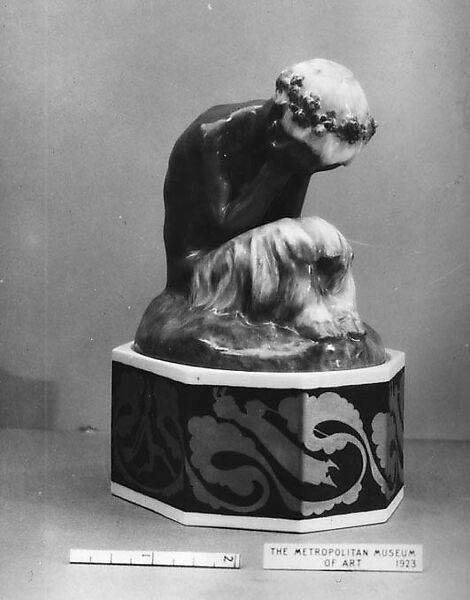 Weeping Faun, Gerhard Henning (Danish, 1880–1967), Porcelain, Danish 