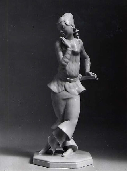 Pierrot, Mauritius Pfeiffer (German, Munich 1887–1957), Porcelain 