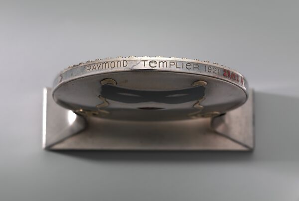 Mirror, Raymond Templier (French, Paris 1891–1968 Paris), Silver, gold, carnelian, enamel, pewter, French