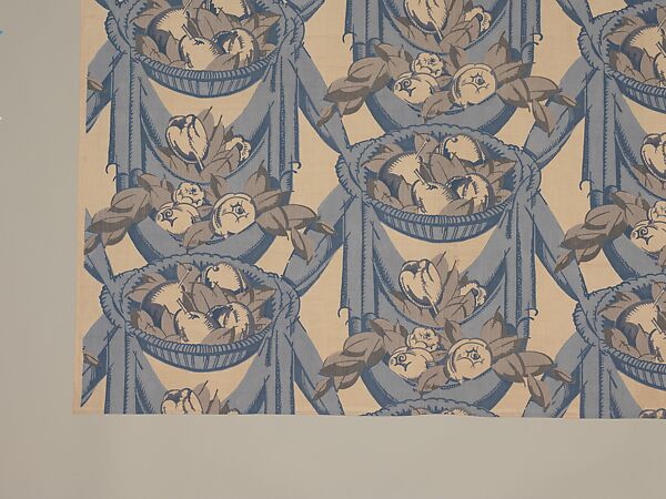 "Draperies" Textile, André Mare (French, Argentan 1887–1932 Paris), Cotton