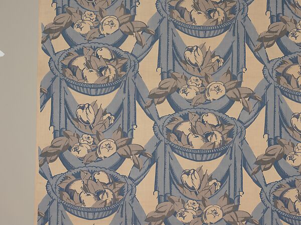 "Draperies" Textile, André Mare (French, Argentan 1887–1932 Paris), Cotton