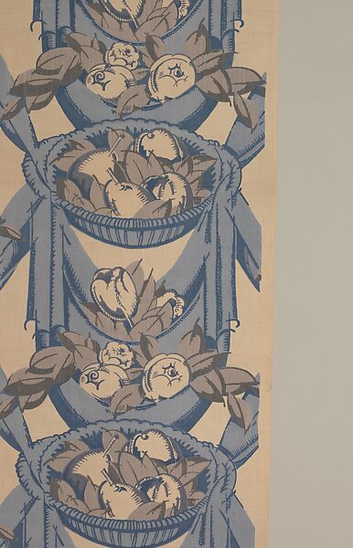 "Draperies" Textile, André Mare (French, Argentan 1887–1932 Paris), Cotton