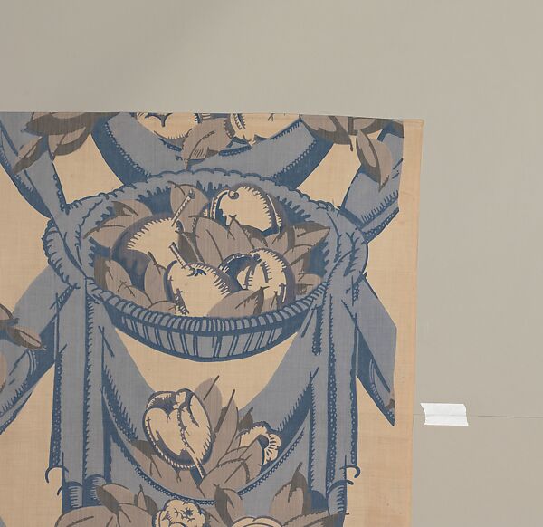 "Draperies" Textile, André Mare (French, Argentan 1887–1932 Paris), Cotton