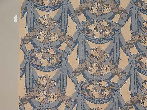 "Draperies" Textile, André Mare (French, Argentan 1887–1932 Paris), Cotton