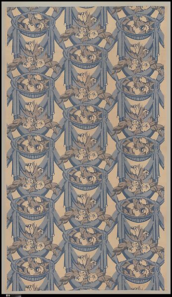 "Draperies" Textile, André Mare (French, Argentan 1887–1932 Paris), Cotton 