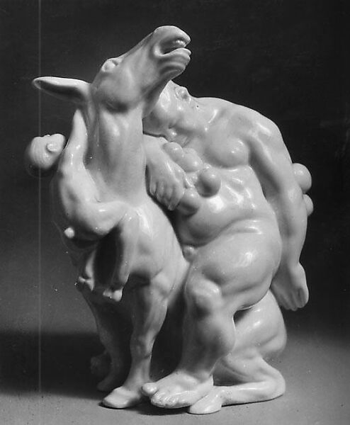 Silenus (faun), Bing and Gröndahl (Danish), Porcelain, Danish 