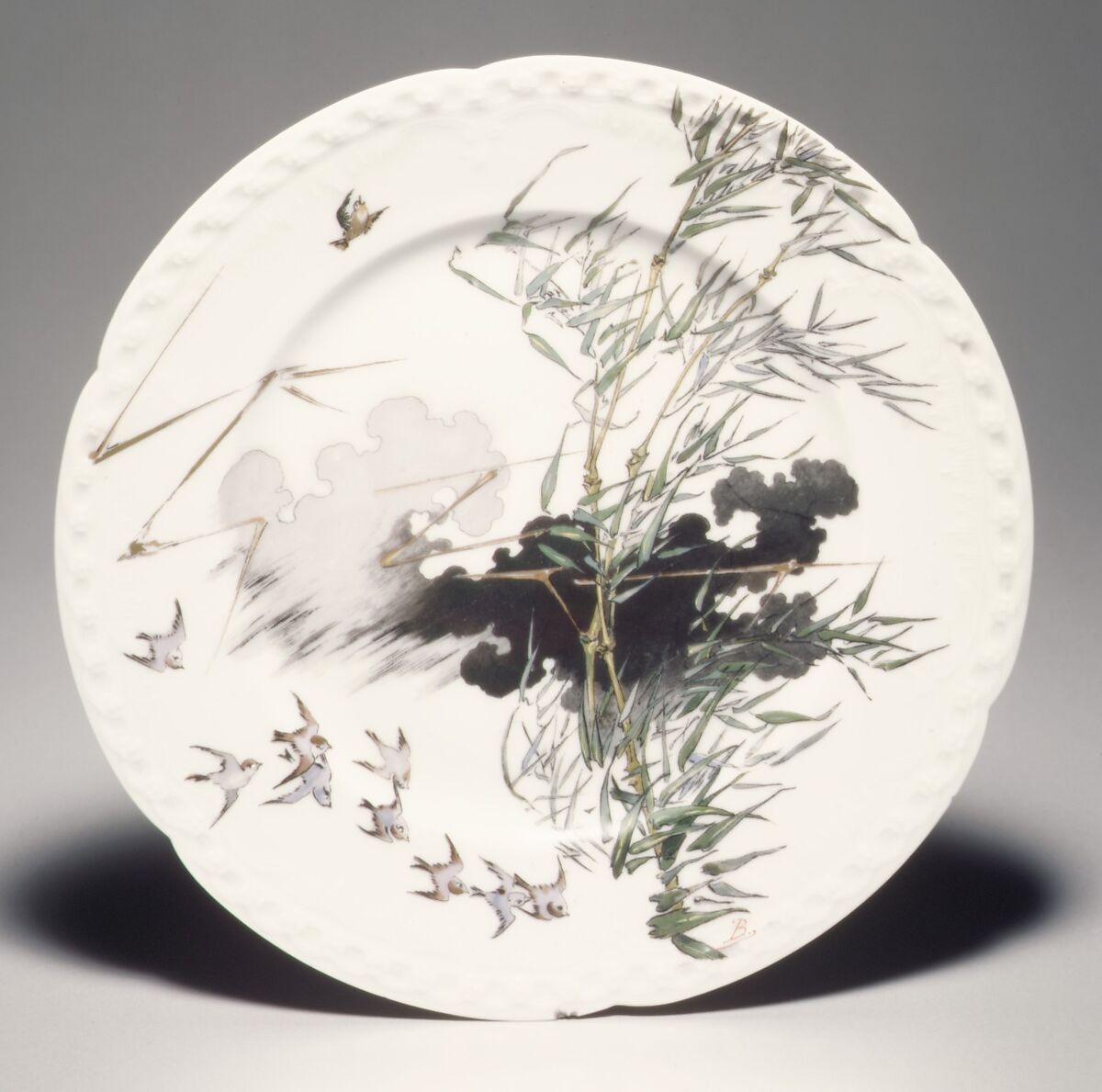 Plate, Félix Bracquemond (French, Paris 1833–1914 Sèvres), Porcelain, French (Limoges) 