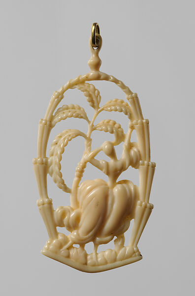 Pendant, Dagobert Peche (Austrian, St. Michael im Lungau 1887–1923 Mödling bei Wien), Ivory, Austrian 