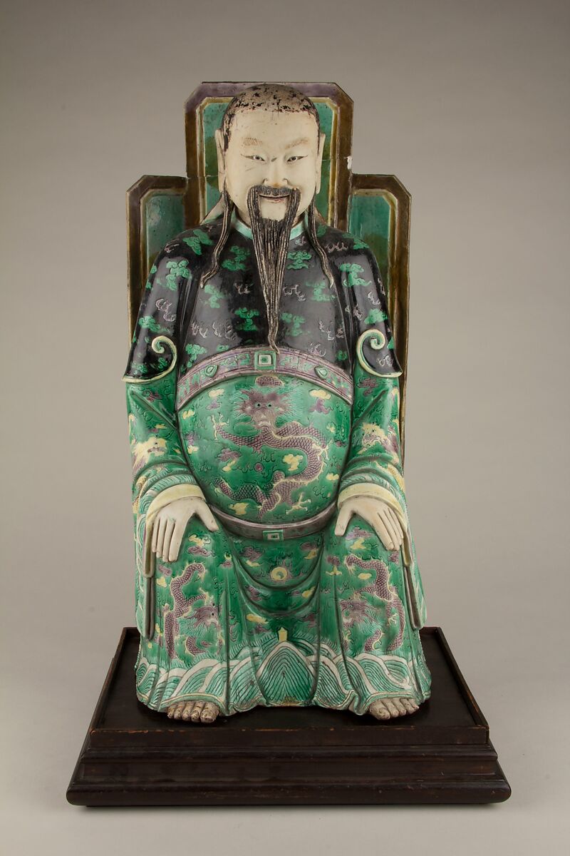 Figure, Porcelain with polychrome enamels, China 