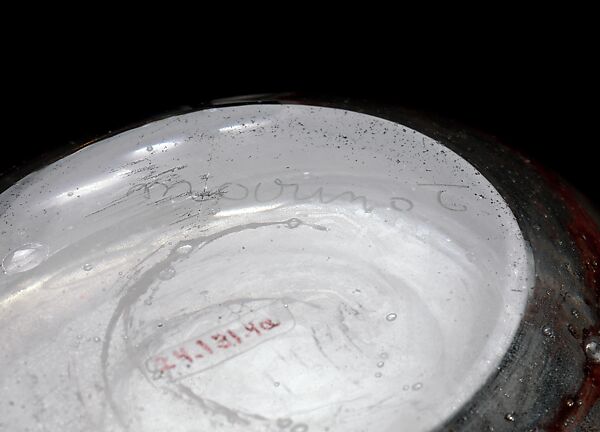 Bottle with Stopper, Maurice Marinot (French, Troyes 1882–1960 Troyes), Glass, French