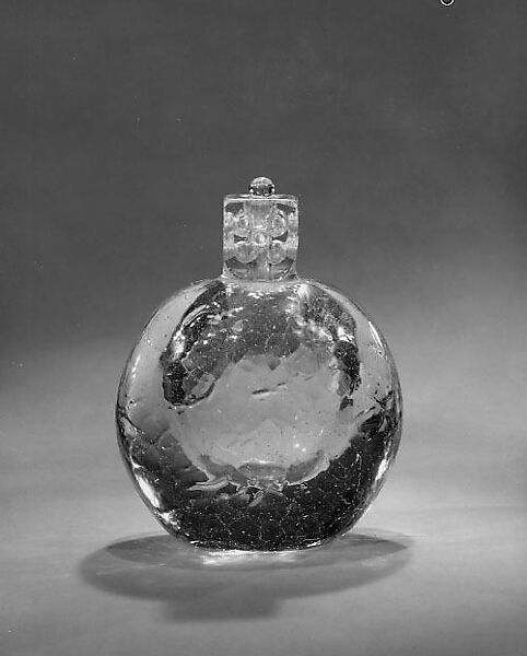 Bottle with Stopper, Maurice Marinot  French, Glass, French