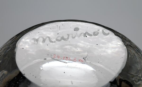 Bottle with Stopper, Maurice Marinot (French, Troyes 1882–1960 Troyes), Glass, French